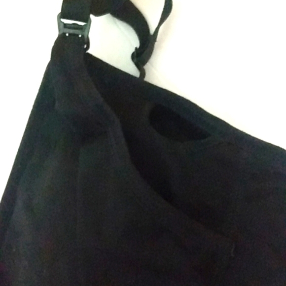 BLACK ADJUSTABLE SUPPORT COMFORT STRETCH SPORTS BRA SIZE XL NWOT - Picture 8 of 10